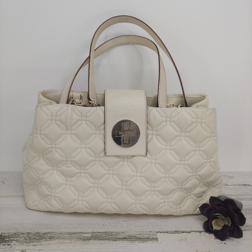 Kate Spade Ivory Leather Astor Court Elena